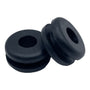 Fits 1/2" Hole - 1/8" Panel Thickness - 5/16" Center Hole - Rubber Grommet