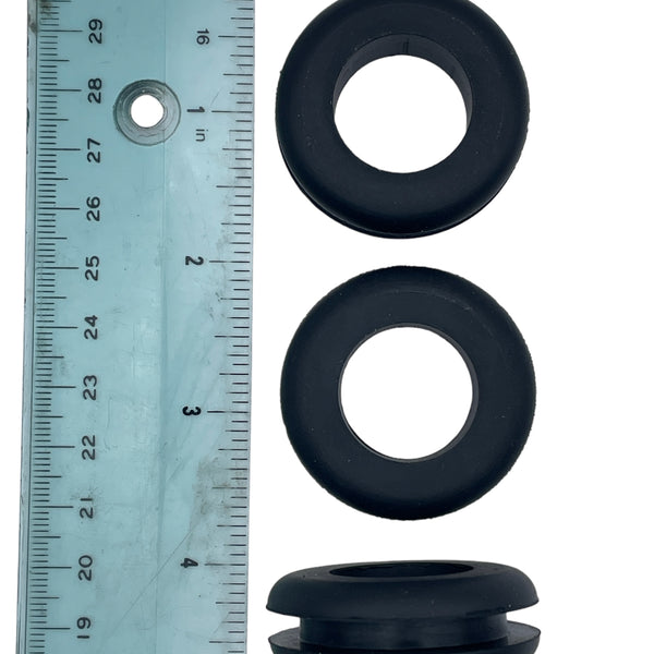 Fits 1 1/4" Hole - 3/16" Panel Thickness - 7/8" Center Hole - Rubber Grommet