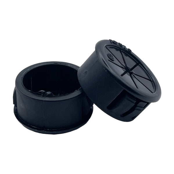 Fits 7/8" Hole - 1/32-1/8" Panel Thickness - 1/32-9/16" Center Hole - Expandable Locking Grommet - Universal Bushings