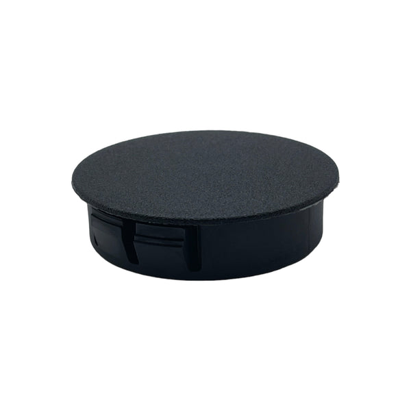 Fits 1 1/2" Hole - 1 11/16" Diameter - up to 1/8" Panel Thickness - Nylon Caps Locking Panel Plugs