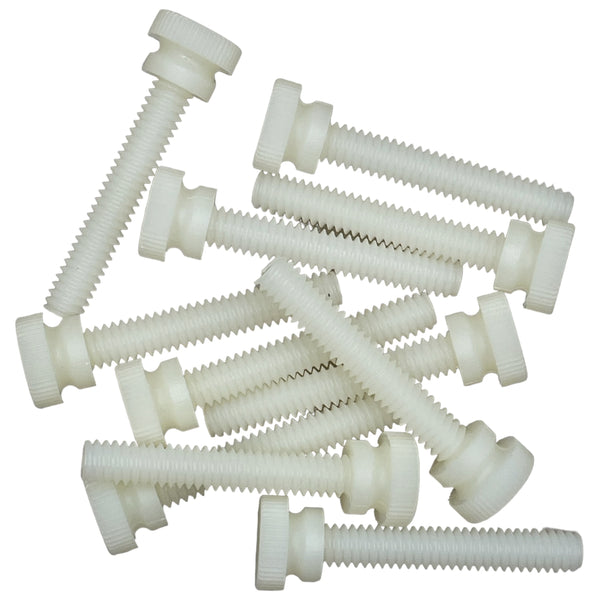 1/4" - 20 Thread Size - 1 1/2" Length - Raised-Head Thumb Screws