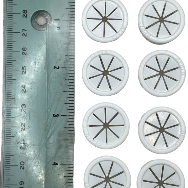 Fits 7/8" Hole - 1/32-1/8" Panel Thickness - 1/32-9/16" Center Hole - Expandable Locking Grommet - Universal Bushings