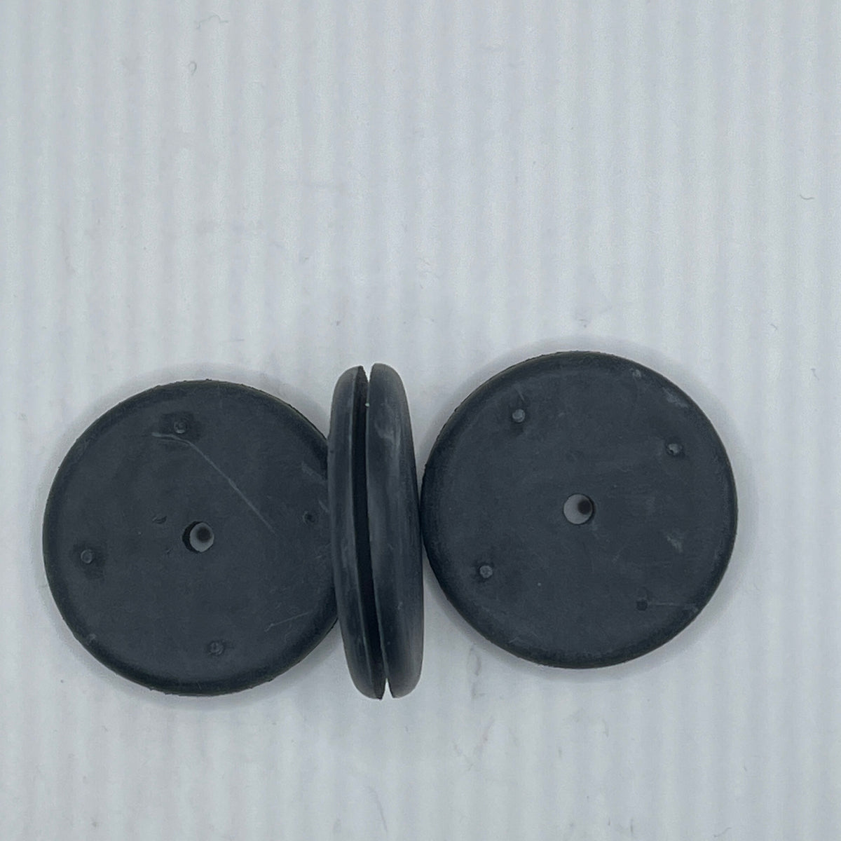 Fits 1" Hole - 1/16" Panel Thickness - 1/8" Center Hole - Rubber Grommet