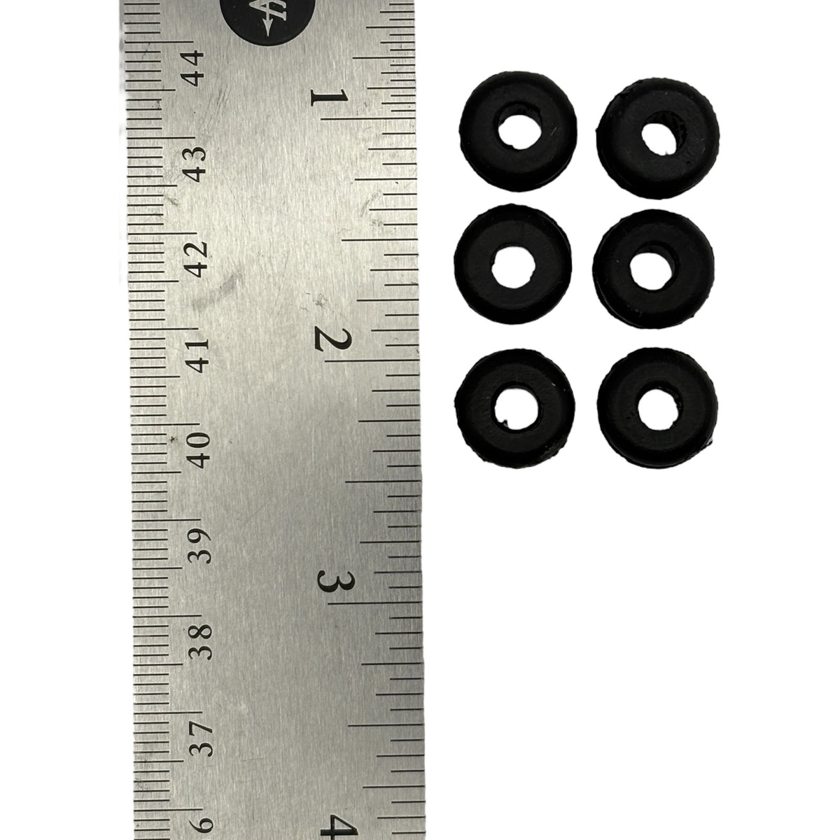 Fits 5/16" Hole - 3/32" Panel Thickness - 3/16" Center Hole - Rubber Grommet