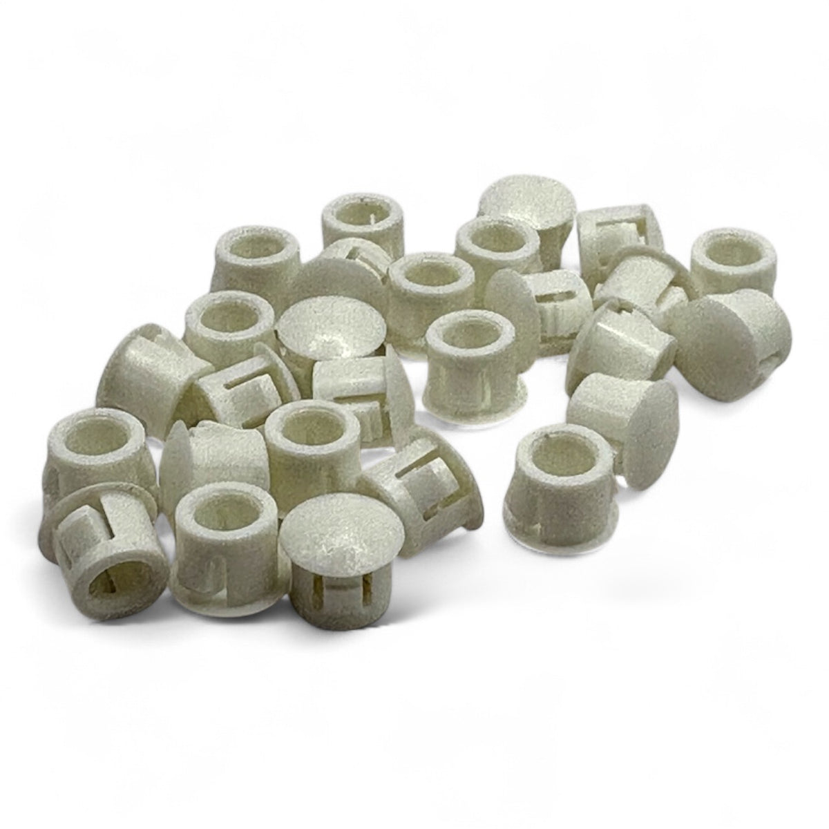 Fits 5/16" Hole - 5/16" Diameter - 5/16" Height -up to 1/16" Panel Thickness - Nylon Caps Locking Panel Plugs