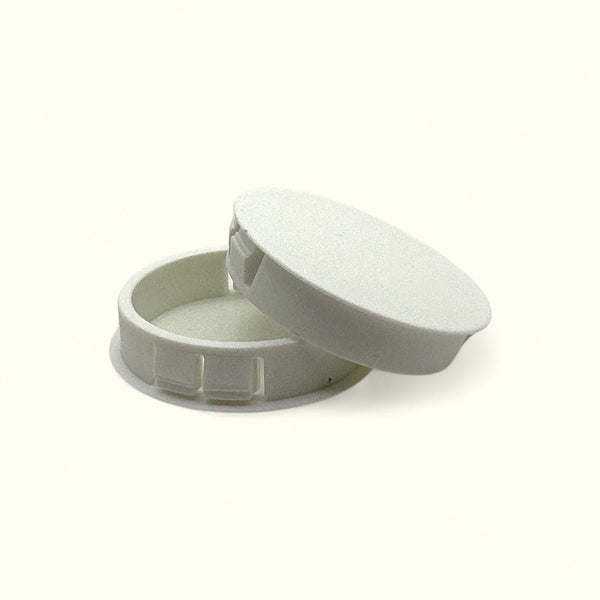 Fits 1 3/4" Hole - 1 15/16" Diameter - up to 1/8" Panel Thickness - Nylon Caps Locking Panel Plugs