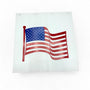 American Flag Linear Low-Density Polyethylene Truck/Semi Mud Flaps Super Durable 24" x 24" x 1/4"