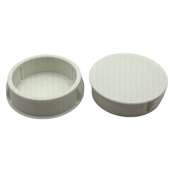 Fits 1 3/8" Hole - 1 1/2" Diameter - up to 1/8" Panel Thickness - Nylon Caps Locking Panel Plugs