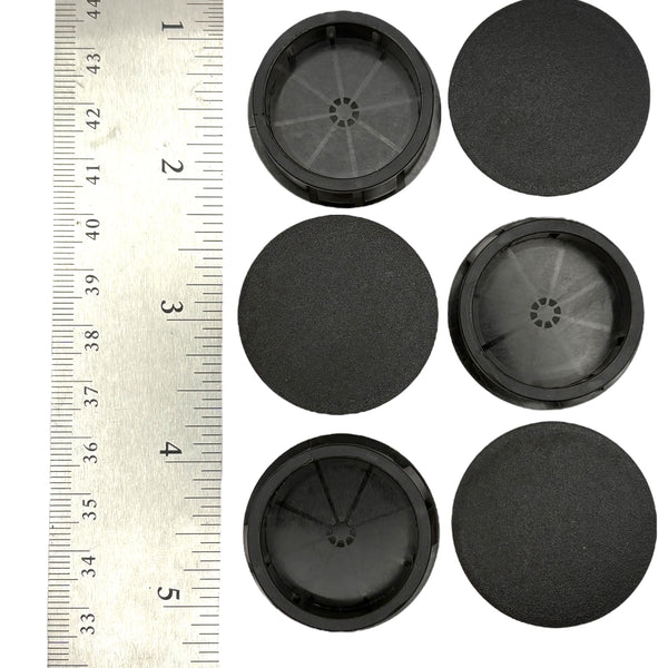 Fits 1 1/4" Hole - 1 3/8" Diameter - up to 1/8" Panel Thickness - Nylon Caps Locking Panel Plugs