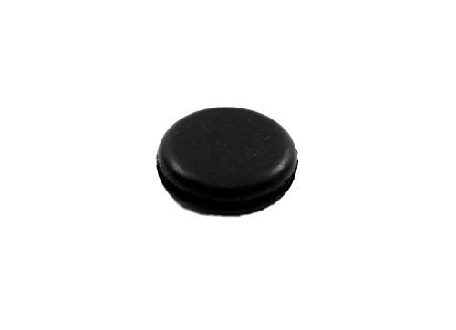 Fits 5/8" Hole - 7/8" Diameter - 5/16" Height - 1/16" Panel Thickness - Push-in Panel Plug Grommet Without a Hole Rubber Plug