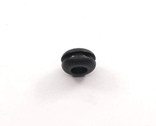 Fits 5/16" Hole - 1/16" Panel Thickness - 3/16" Center Hole - 13/32" Outer Diameter - Overall Height 7/32" - Rubber Grommet