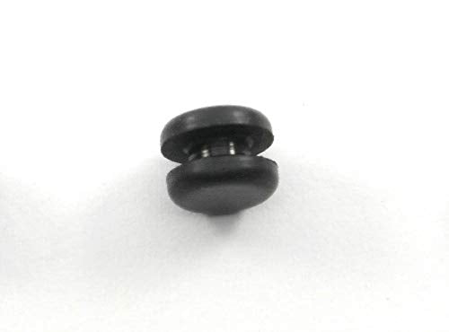 Fits 1/8" Hole - 1/4" Diameter - 3/16" Height - 1/16" Panel Thickness - Push-in Panel Plug Grommet Without a Hole Rubber Plug