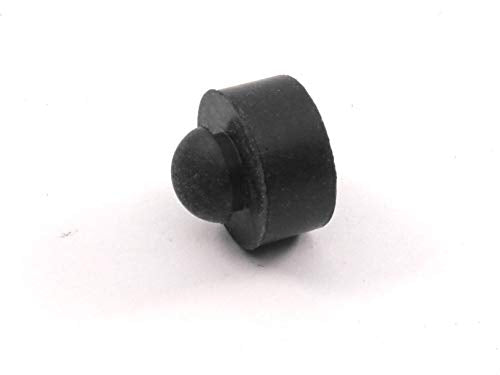 Fits 1/4" Hole - 1/2" Diameter - 1/4" Height - 1/16" Panel Thickness - Rounded Push-in Rubber Grommet Bumper