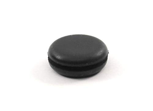 Fits 1/2" Hole - 11/16" Diameter - 9/32" Height - 1/16" Panel Thickness - Push-in Panel Plug Grommet Without a Hole Rubber Plug