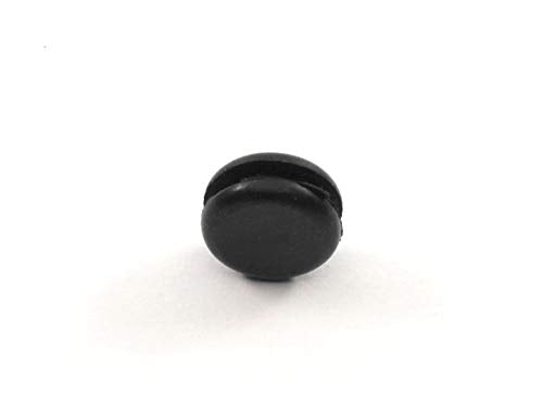 Fits 1/4" Hole - 3/8" Diameter - 3/16" Height - 1/16" Panel Thickness - Push-in Panel Plug Grommet Without a Hole Rubber Plug