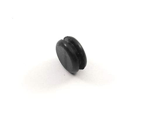 Fits 1/4" Hole - 3/8" Diameter - 3/16" Height - 1/16" Panel Thickness - Push-in Panel Plug Grommet Without a Hole Rubber Plug