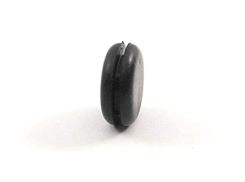 Fits 1/2" Hole - 11/16" Diameter - 9/32" Height - 1/16" Panel Thickness - Push-in Panel Plug Grommet Without a Hole Rubber Plug