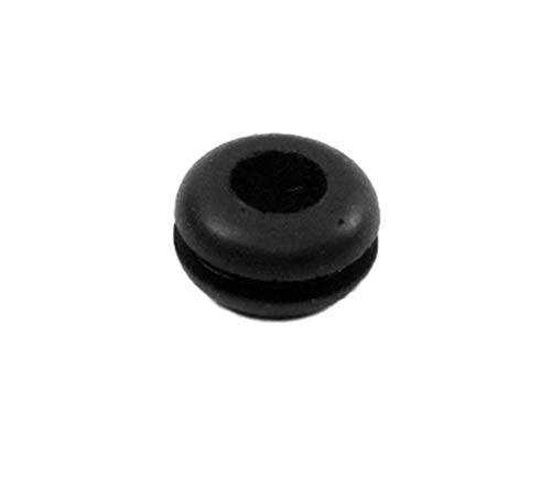 Fits 5/16" Hole - 1/16" Panel Thickness - 3/16" Center Hole - 13/32" Outer Diameter - Overall Height 7/32" - Rubber Grommet