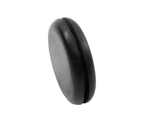 Fits 7/8" Hole - 1 1/8" Diameter - 5/16" Height - 1/16" Panel Thickness - Push-in Panel Plug Grommet Without a Hole Rubber Plug