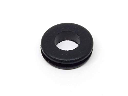 Fits 3/4" Hole - 3/32" Panel Thickness - 1/2" Center Hole - Rubber Grommet