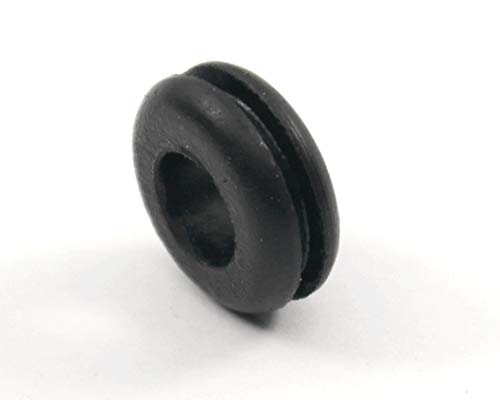 Fits 1/2" Hole - 1/16" Panel Thickness - 5/16" Center Hole - Rubber Grommet