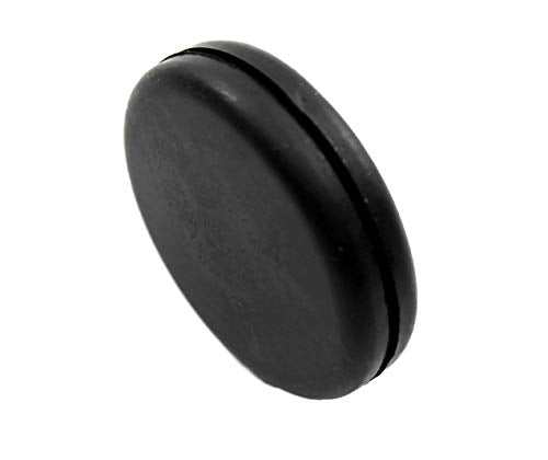 Fits 1 3/8" Hole - 1 3/4" Diameter - 7/16" Height - 1/16" Panel Thickness - Push-in Panel Plug Grommet Without a Hole Rubber Plug