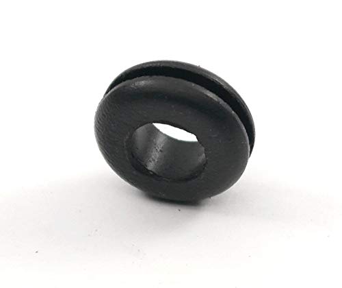 Fits 1/2" Hole - 1/16" Panel Thickness - 5/16" Center Hole - Rubber Grommet