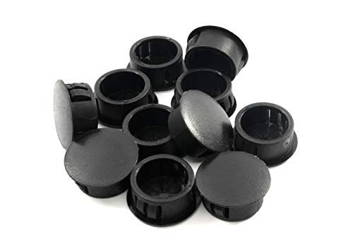 Fits 7/8" Hole - 1 1/8" Diameter - up to 1/8" Panel Thickness - Nylon Caps Locking Panel Plugs