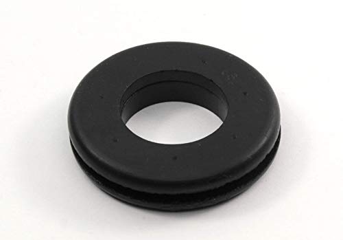 Fits 1 1/8" Hole - 3/32" Panel Thickness - 3/4" Center Hole - Rubber Grommet