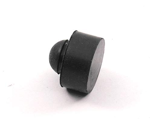 Fits 1/4" Hole - 1/2" Diameter - 1/4" Height - 1/16" Panel Thickness - Rounded Push-in Rubber Grommet Bumper