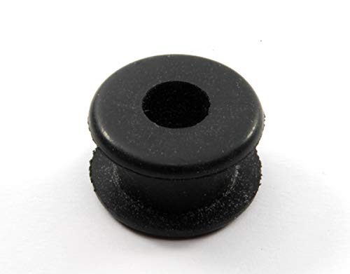 Fits 7/16" Hole - 1/4" Panel Thickness - 1/4" Center Hole - Rubber Grommet