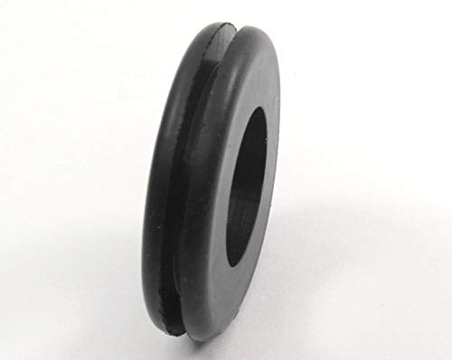 Fits 1 1/8" Hole - 3/32" Panel Thickness - 3/4" Center Hole - Rubber Grommet