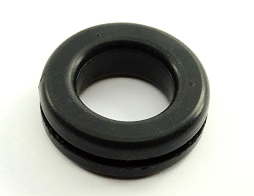 Fits 3/4" Hole - 1/16" Panel Thickness - 9/16" Center Hole - Rubber Grommet