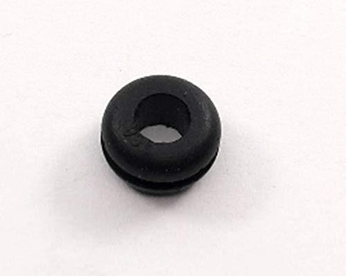 Fits 5/16" Hole - 1/16" Panel Thickness - 3/16" Center Hole - 13/32" Outer Diameter - Overall Height 7/32" - Rubber Grommet