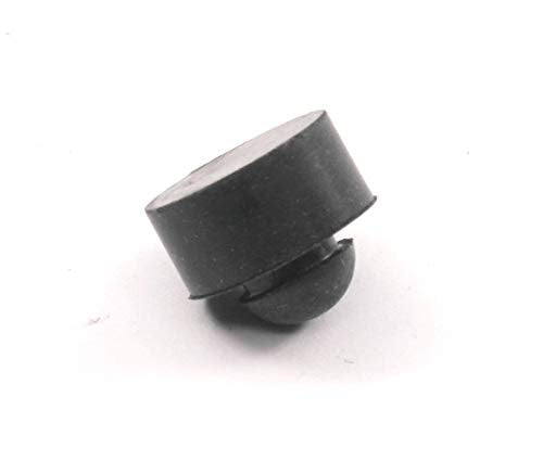 Fits 1/4" Hole - 1/2" Diameter - 1/4" Height - 1/16" Panel Thickness - Rounded Push-in Rubber Grommet Bumper