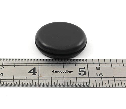 Fits 7/8" Hole - 1 1/8" Diameter - 5/16" Height - 1/16" Panel Thickness - Push-in Panel Plug Grommet Without a Hole Rubber Plug