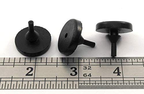 Fits 1/8" Hole - 11/32" Diameter - 11/64" Height - 1/8" Panel Thickness - Tight Grip Push-in Rubber Grommet Bumper