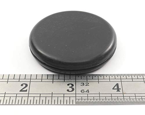 Fits 1 3/4" Hole - 2 1/8" Diameter - 7/16" Height - 1/16" Panel Thickness - Push-in Panel Plug Grommet Without a Hole Rubber Plug