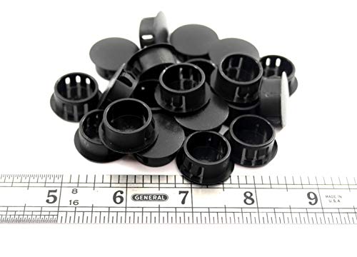 Fits 3/4" Hole - 15/16" Diameter - up to 1/8" Panel Thickness - Nylon Caps Locking Panel Plugs