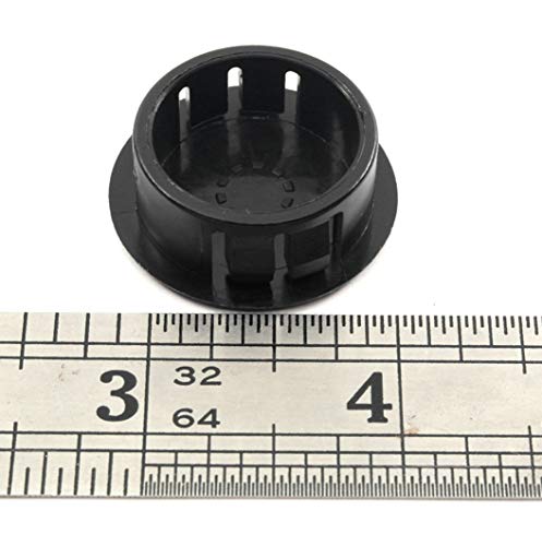 Fits 1" Hole - 1 1/8" Diameter - up to 1/8" Panel Thickness - Nylon Caps Locking Panel Plugs