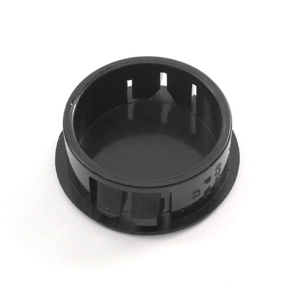 Fits 1 1/8" Hole - 1 1/4" Diameter - up to 1/8" Panel Thickness - Nylon Caps Locking Panel Plugs