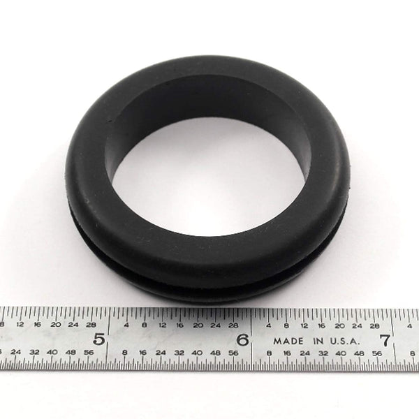 Fits 1 3/4" Hole - 1/8" Panel Thickness - 1 1/2" Center Hole - Rubber Grommet