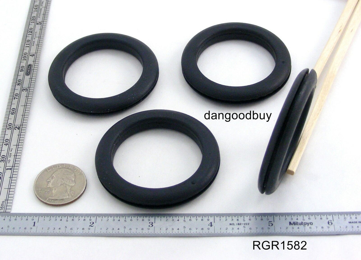 Fits 2" Hole - 1/16" Panel Thickness - 1 5/8" Center Hole - Rubber Grommet