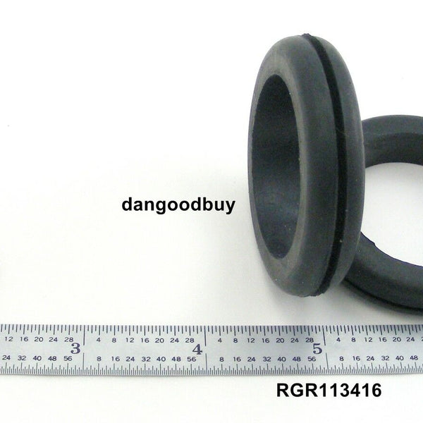 Fits 1 3/4" Hole - 1/16" Panel Thickness - 1 1/2" Center Hole - Rubber Grommet