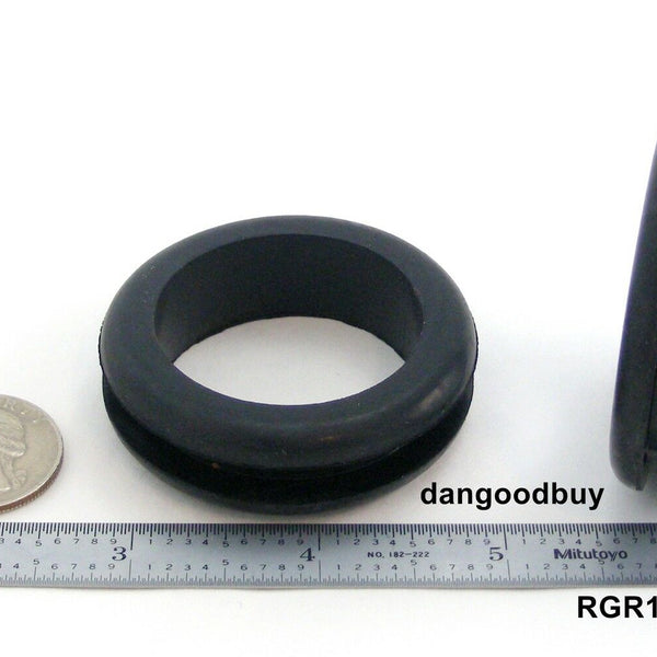 Fits 1 3/4" Hole - 1/4" Panel Thickness - 1 1/2" Center Hole - Rubber Grommet