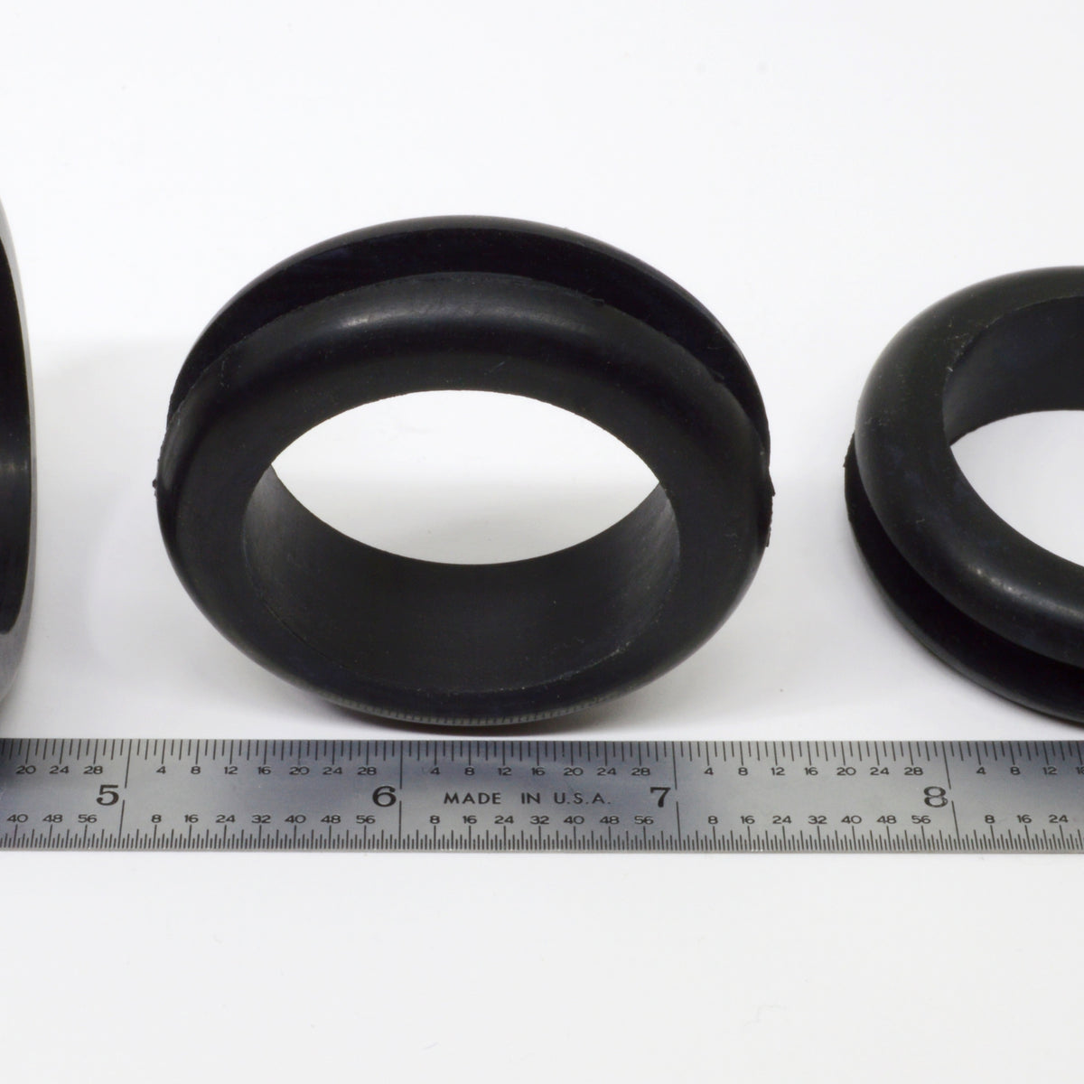 Fits 1 3/4" Hole - 1/4" Panel Thickness - 1 1/2" Center Hole - Rubber Grommet