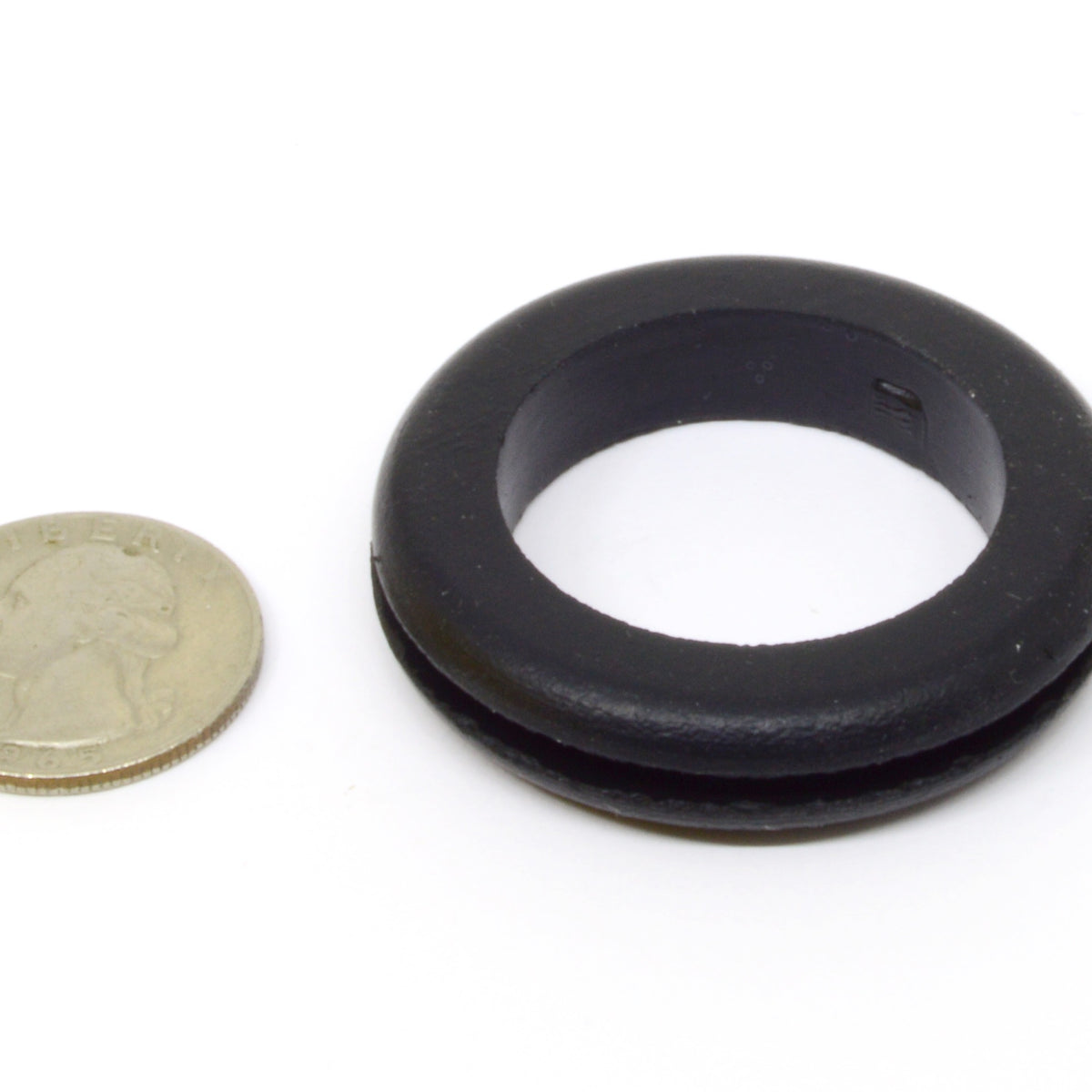 Fits 1 1/2" Hole - 3/32" Panel Thickness - 1 1/4" Center Hole - Rubber Grommet