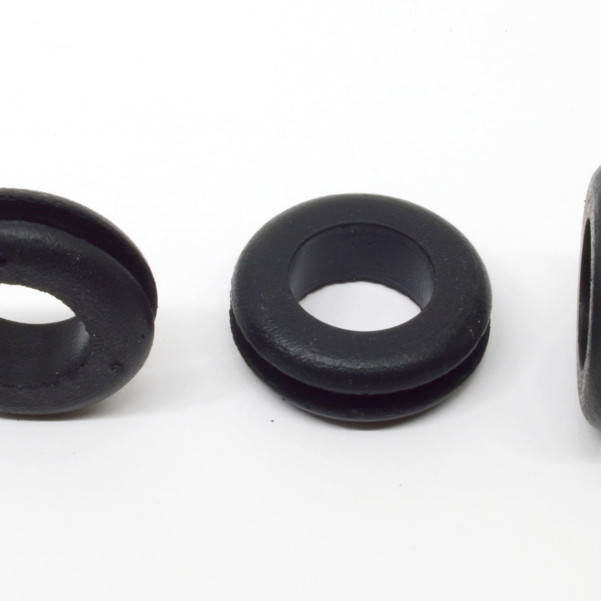 Fits 7/8" Hole - 1/8" Panel Thickness - 5/8" Center Hole - Rubber Grommet