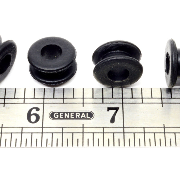 Fits 3/8" Hole - 5/32" Panel Thickness - 9/32" Center Hole - Rubber Grommet