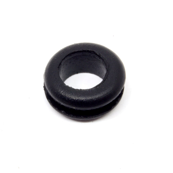 Fits 7/16" Hole - 3/32" Panel Thickness - 3/8" Center Hole - Rubber Grommet